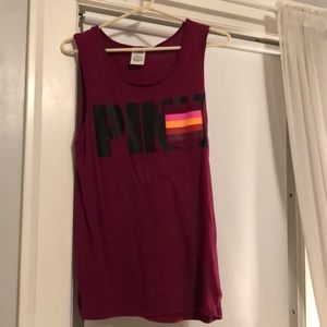 Maroon tank top from pink